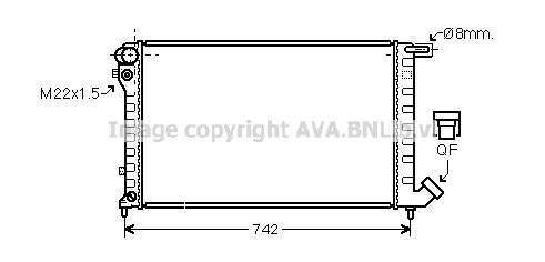 AVA QUALITY COOLING radiatorius, variklio aušinimas CN2145